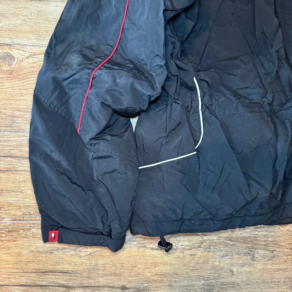 Vintage Tommy Hilfiger Puffer‎ Ski Style Jacket Men's Size XL Black Logo 2005
